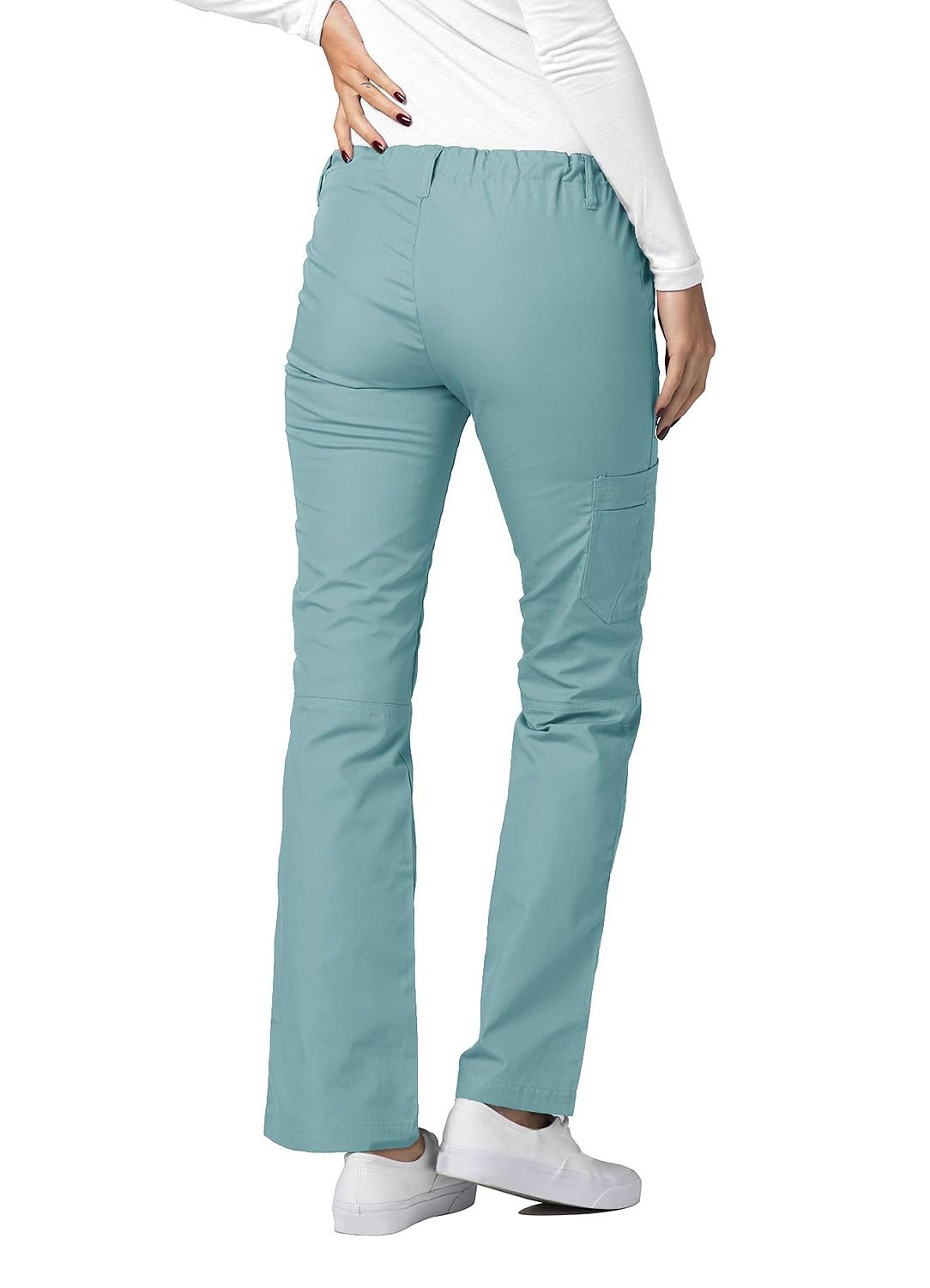 Adar Universal Divise Sanitarie Donna - Pantaloni a Gamba Dritta con Cordoncino per Camice