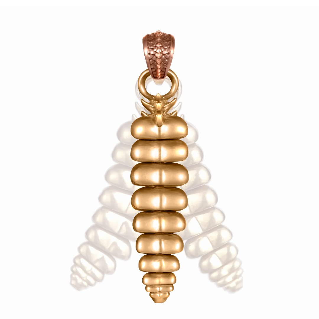 Rattlesnake Tail Pendant for Necklace Fidget Jewelry Rattle Gift for Women Men Snake Lovers