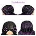 WIGER Long Curly Wavy Wigs Long Ombre Purple Wigs Ombre Dark Purple Wavy Hair 26 Inch Middle Part Synthetic Colored Wigs for Women 2 Tones Full Wigs for Cosplay &Party