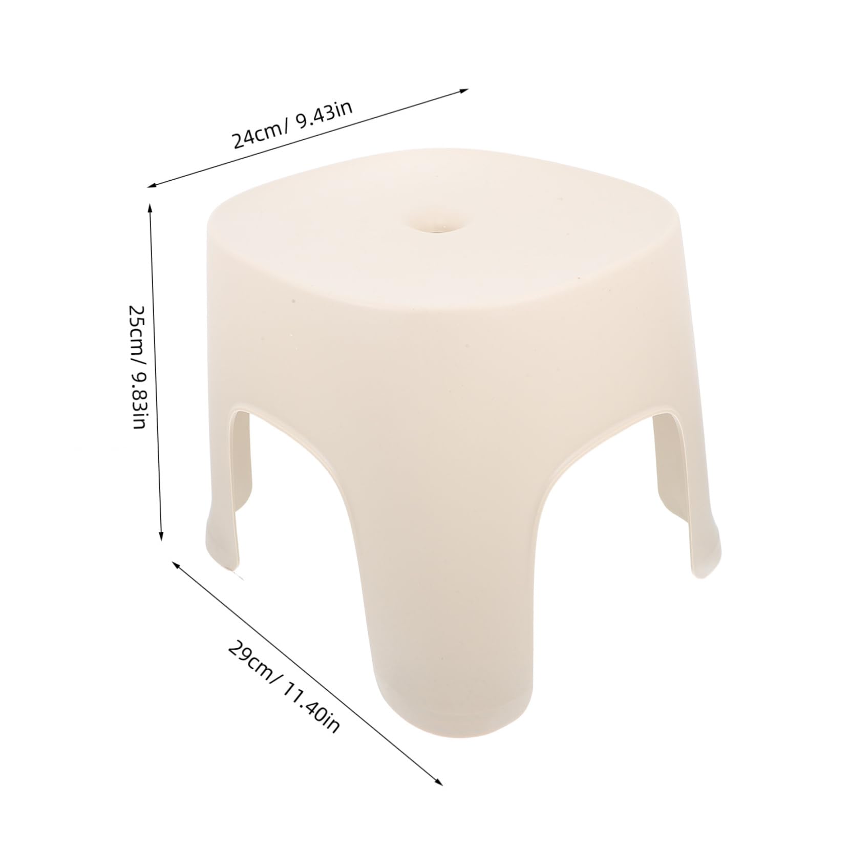 AUTSUPPL Stool Nonslip Bathroom Use Adult Foot for Elderly Please Toilet Pleasing Seat Small Sitting Beige