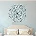 Mandala Wandaufkleber Kopfteil Zen Dekoration Lotus Mandala Aufkleber Vinyl Schlafzimmer Yoga Aufkleber 57X57Cm