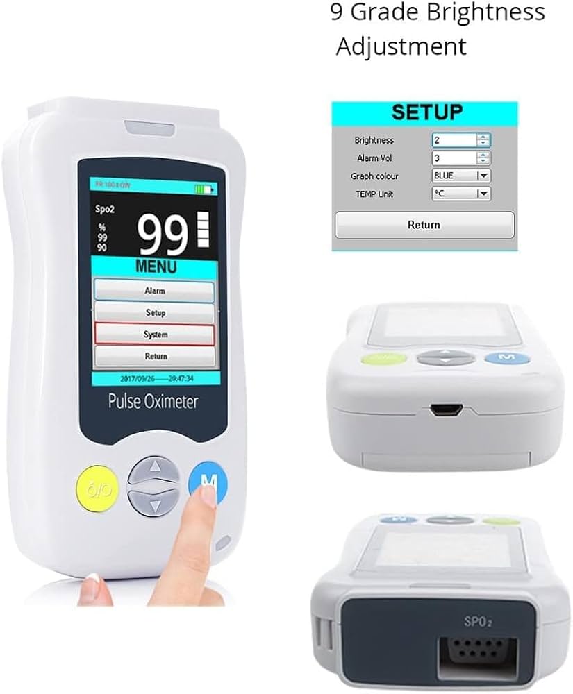 Amazon | Yubbuio 獣医用ハンドヘルドパルスオキシメータ獣医用