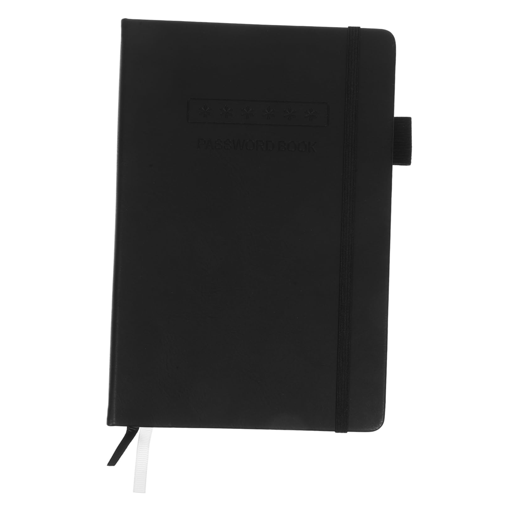 Passwort Notizbuch mit Alphabetischen Registern Schwarz Pu Papier