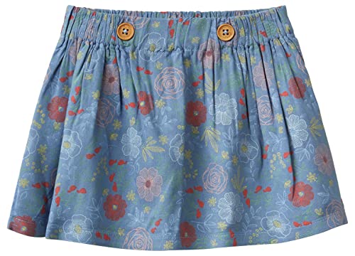 United Colors of Benetton Gonna 49RUA0006, Blu a Fantasia Floreale 65Z, 56 Bimbo