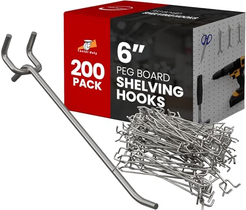 Online Best Service 200 Pack PEG Board Pegboard Shelving Hooks