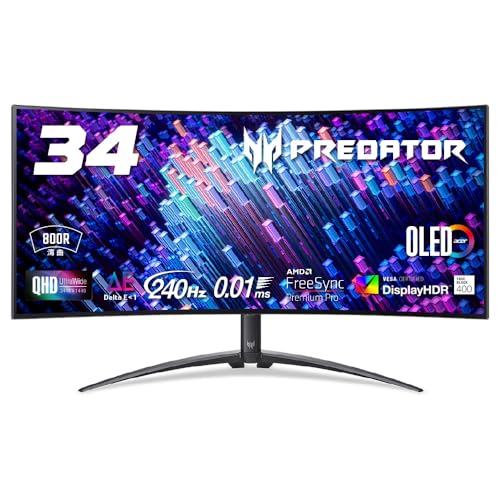 Amazon.co.jp: Predator ゲーミングモニター 34インチ 21:9 UWQHD OLED