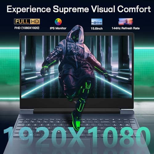 HP Victus 15 Gaming Laptop, 15.6" FHD 144Hz Display Portatil Gamer, Core i7-13620H, NVIDIA GeForce RTX 4060,32GB RAM 2TB SSD, Webcam, Backlit Keyboard, WiFi 6, Lifetime Windows 11 Pro and Office Pro - Image 4