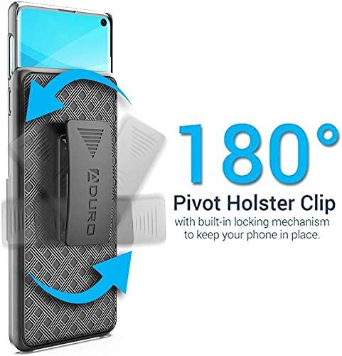 Aduro Cell Phone Holsters for Samsung Galaxy S10 E Case Protector Includes Belt-Clip & Built-in Kickstand