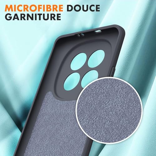 Image of DIZORO Compatible with Mi Redmi Note 15 5G Back Cover with Upgraded Square Edges for Camera Protection Shockproof Flexible Matte Liquid Silicone Mobile Phone Case (Space Grey)