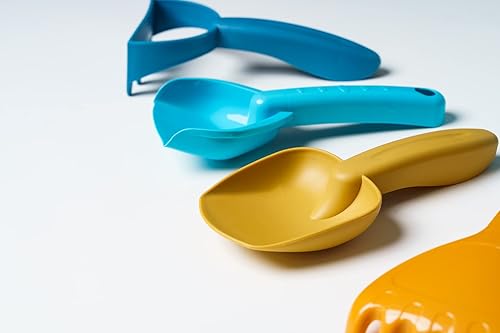 Miniatura 5 de Linteresting Lifestyle - Juego de embudo de juguetes de playa para diversión en arena y nieve con bolsa de malla prominente que incluye rastrillos,