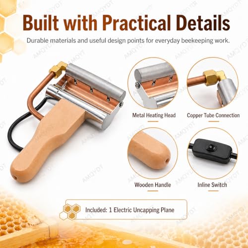 Cuchillo eléctrico para uncapping de miel con mango antideslizante miniatura 6