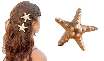 Amazon Co Jp 夏の視線独占 ヒトデ ヘア アクセサリー 選べる サイズ 個数 オシャレ かわいい 人気 Mサイズ 2個