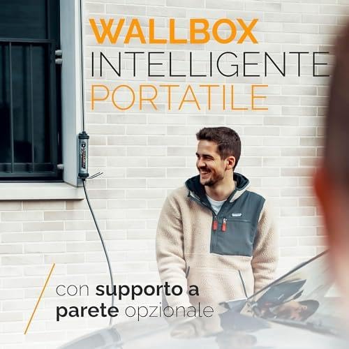 Juice Booster 3 Air Basic Set, Mobile Wallbox 11kW con App, Caricabatterie Auto Elettrica con Cavo Ricarica Auto Elettrica Tipo 2, Include Adattatore CEE16 Rosso 3 Fasi + EU Schuko