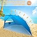 Easy Set Up Portable Sun Shelter Beach Tent Camping Shelter, 9ft Large Tent for Family, UV Protection,Blue