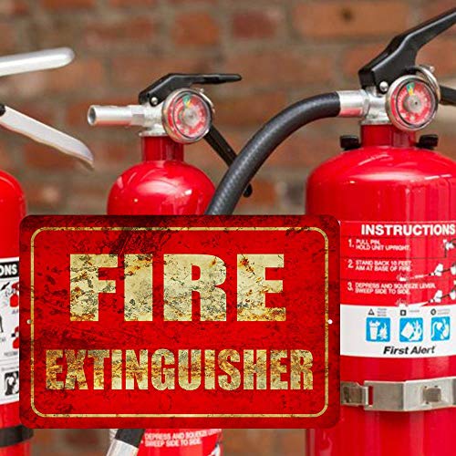Fire Extinguisher Metal Business Novelty Tin Sign Indoor and Outdoor use 8