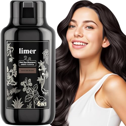 Limer Hair Dye Shampoo Dark Ash Brown