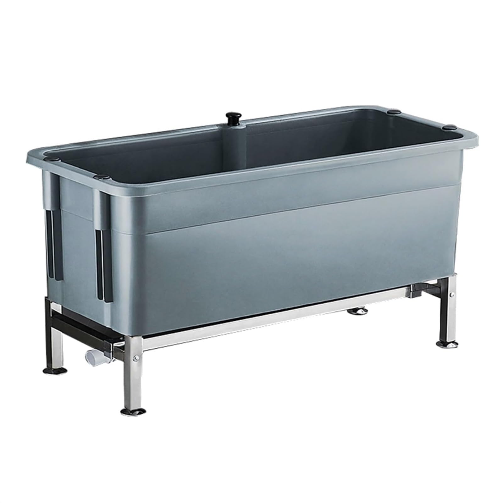 HCZKIUJY Utility Mop Sink, Household Mop Buckets, Freestanding Wash Station, Commercial Mop Service Basin, Large Capacity (Gray-90x40x48cm)