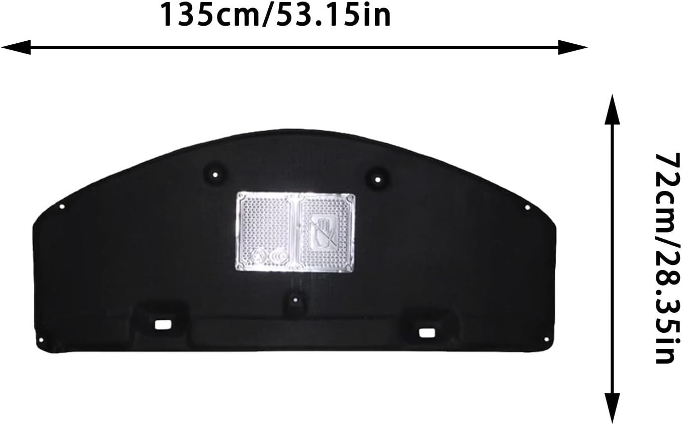 Front Engine Insulation Cotton for Toyota Camry 2012 2013 2014 2015 2016, Sound Heat Insulation Cotton Pad Cover Mat-Black