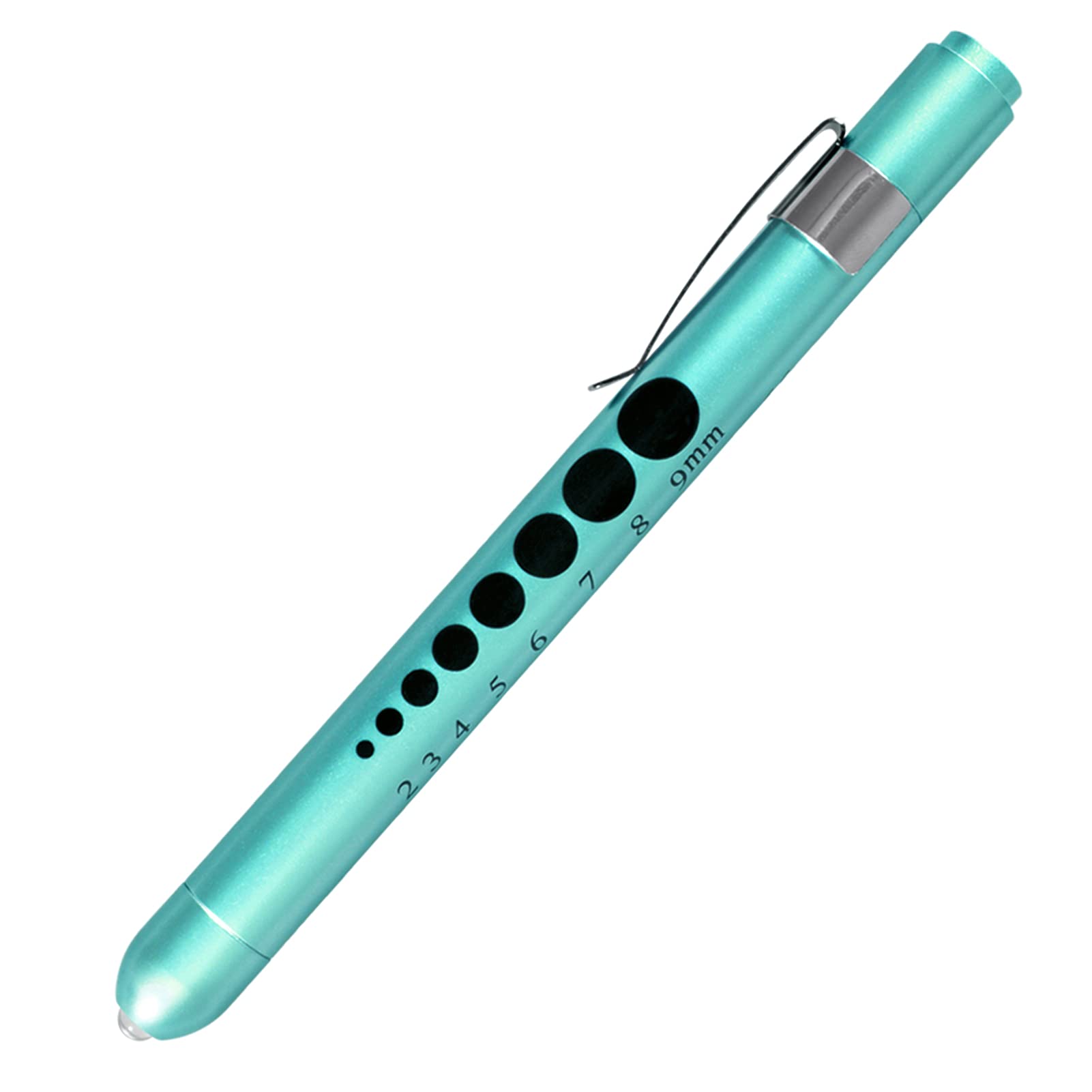 Aoicrie Green Diagnostic Medical Penlight, Mini Reusable Led Penlight Flashlight Pen Torch, Torch Doctor Nurse Emergency Pen Light With Pupil Gauge And Ruler (Green)