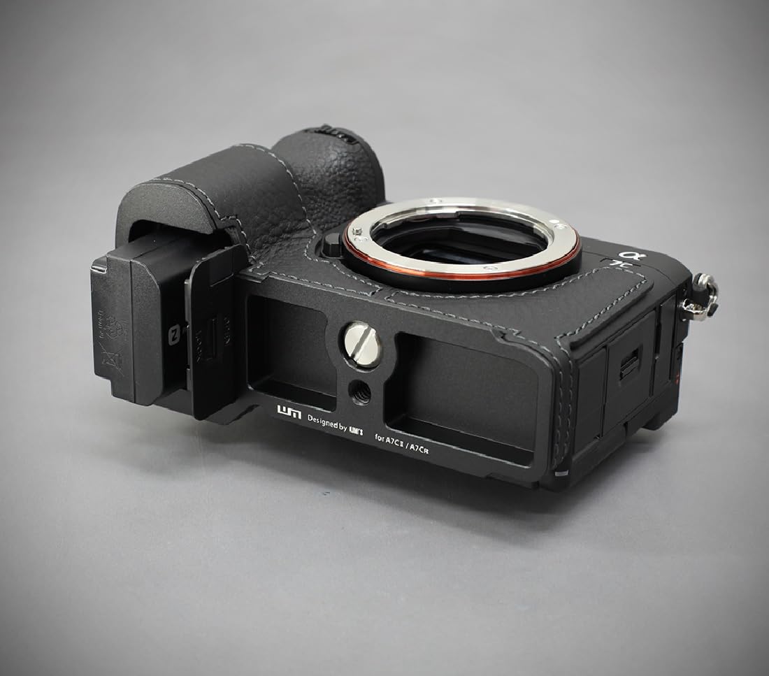 LIM'S Genuine Leather Camera Half Case & Dovetail Plate For