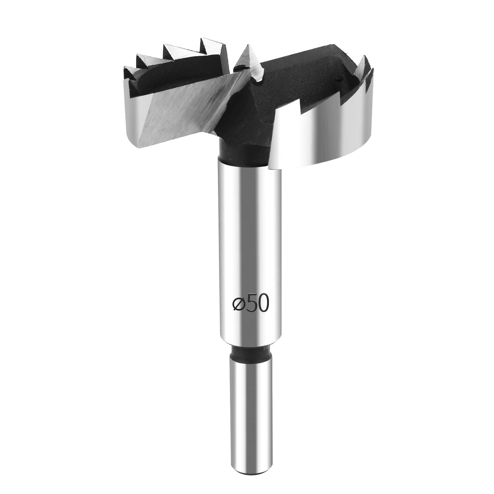 HPHOPE Professional Forstnerbohrer 50mm für Holz, Forstner Bits Ø 50mm, Länge 90mm, Bohraufsätze mit Rundschaft