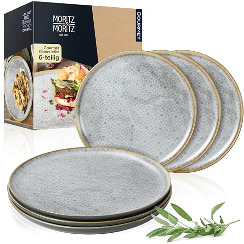 Moritz & Moritz TERRA 6-tlg Dinner Teller Set - Ø 27 cm - Mediterrane Teller in dezentem Grau aus hochwertigem Porzellan - Moderne Speiseteller für den Alltag und besondere Anlässe für 19,99 EUR (-33%) statt 29,99 EUR bei amazon.de Bild: Moritz & Moritz TERRA 6-tlg Dinner Teller Set - Ø 27 cm - Mediterrane Teller in dezentem Grau aus hochwertigem Porzellan - Moderne Speiseteller für den Alltag und besondere Anlässe für 19,99 EUR (-33%) statt 29,99 EUR bei amazon.de