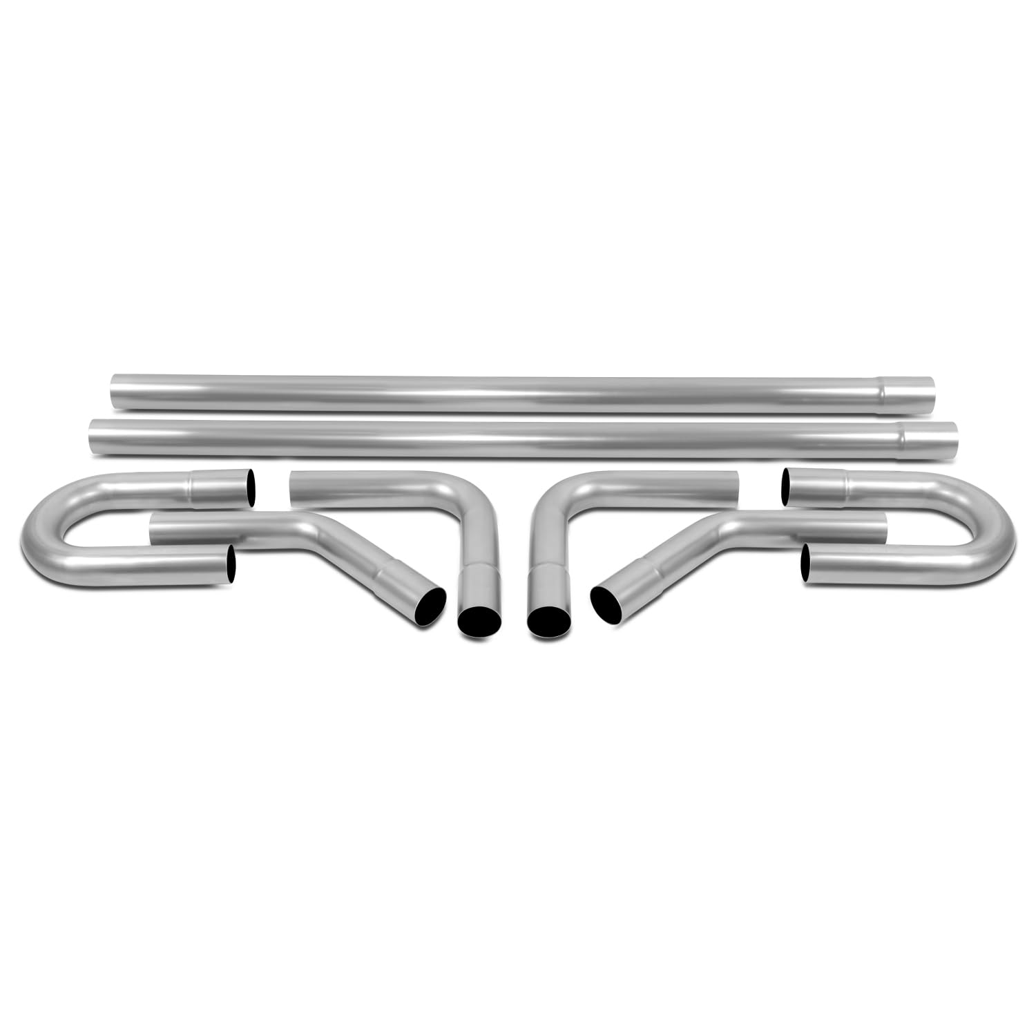 DNA MOTORING ZTL-20RAW-8P Mild Steel Exhaust Tubing Kit