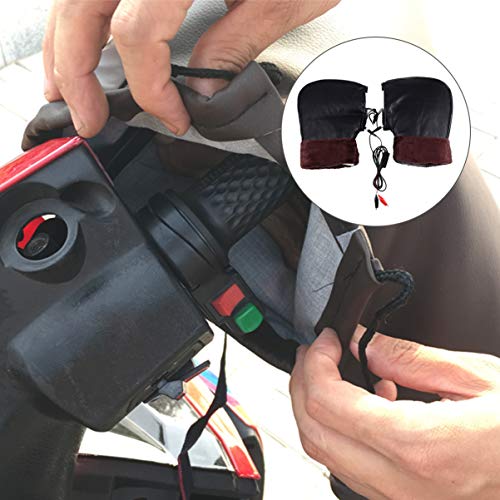 BESPORTBLE 1 par 12V Motocicleta Luvas Aquecidas Luvas de Aquecimento de Inverno Tampa Manter O Aque