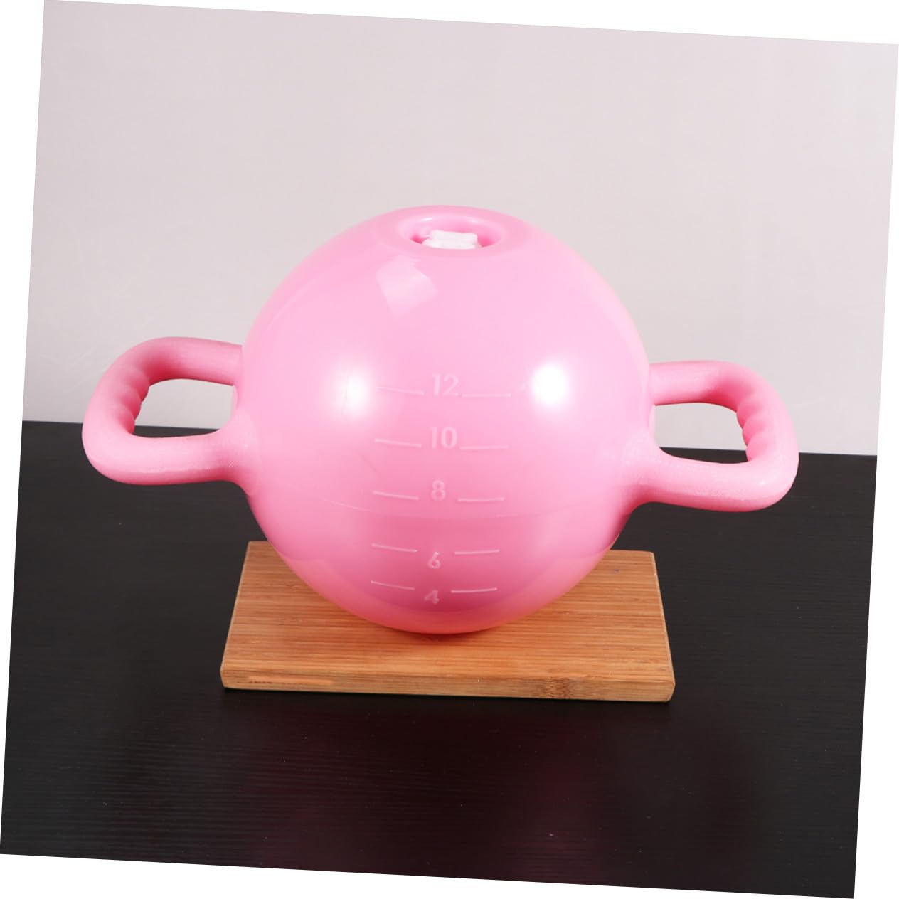 Toyvian Kettlebell Yoga Fitness Réglable Eau avec Double Poignées pour Femme et Homme Équipement Sportif PVC Poids Ajustable Base Plate Rose