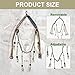 Vecacosic 2 in 1 Duck Call Lanyard Duck Strap Carrier for Hunting Adjustable Nylon Game Call Lanyard 6 Calls with 12 Slip Rings Waterfowl Game Duck Carrier, Double Locking Duck Hunting Accessories