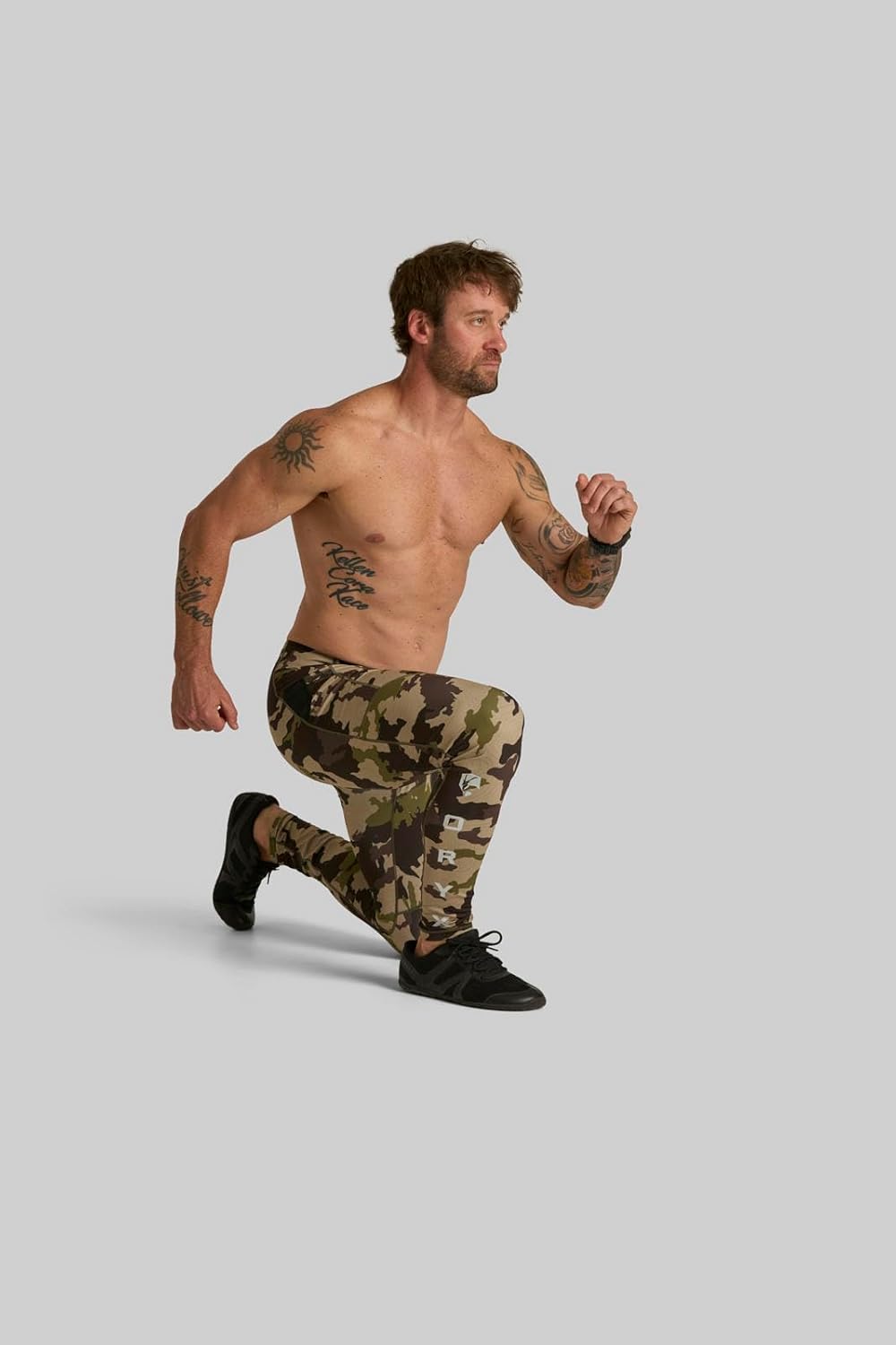 Men’s Compression Tights – Athletic Performance Base Layer Leggings for Training, Running & Recovery (US, Alpha, XX-Large, Camo)