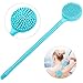 Produktbild Bligo Silikon-Körperbürste mit langem Griff, Badebürste mit sehr weichen Borsten, Duschbürste Rückenbürste Doppelseitige Bürste mit Massagefunktion zum Entfernen abgestorbener Haut