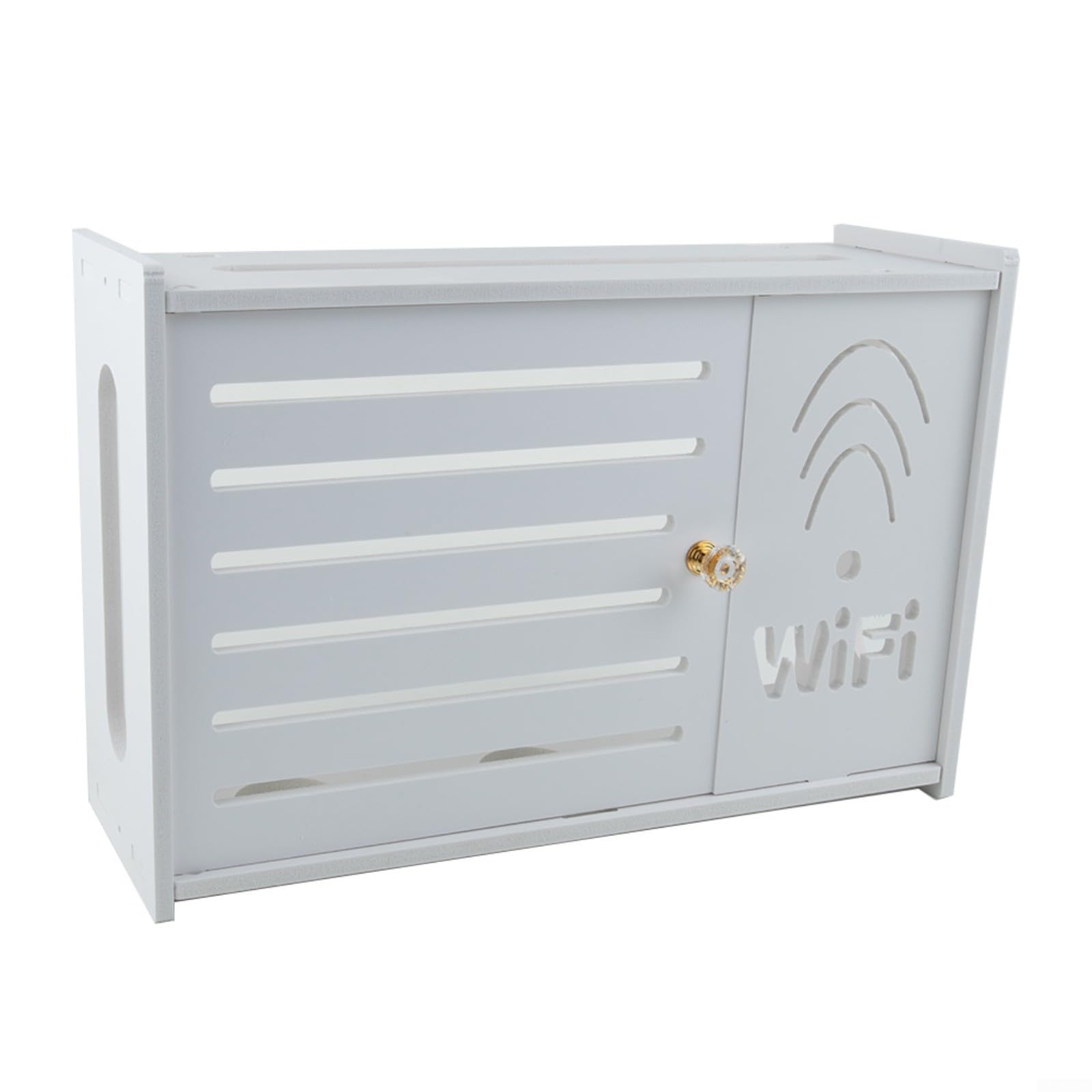 Tidgel Wifi Box Cover,Wall Mount WIFI Router Storage Box,for Wireless Router, WiFi, TV Box and Gaming Console,Plastic Router Organizer(E)
