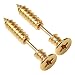 1Pair Fashion Punk Unisex Stainless Steel Ear Studs Nail Whole Screw Earrings