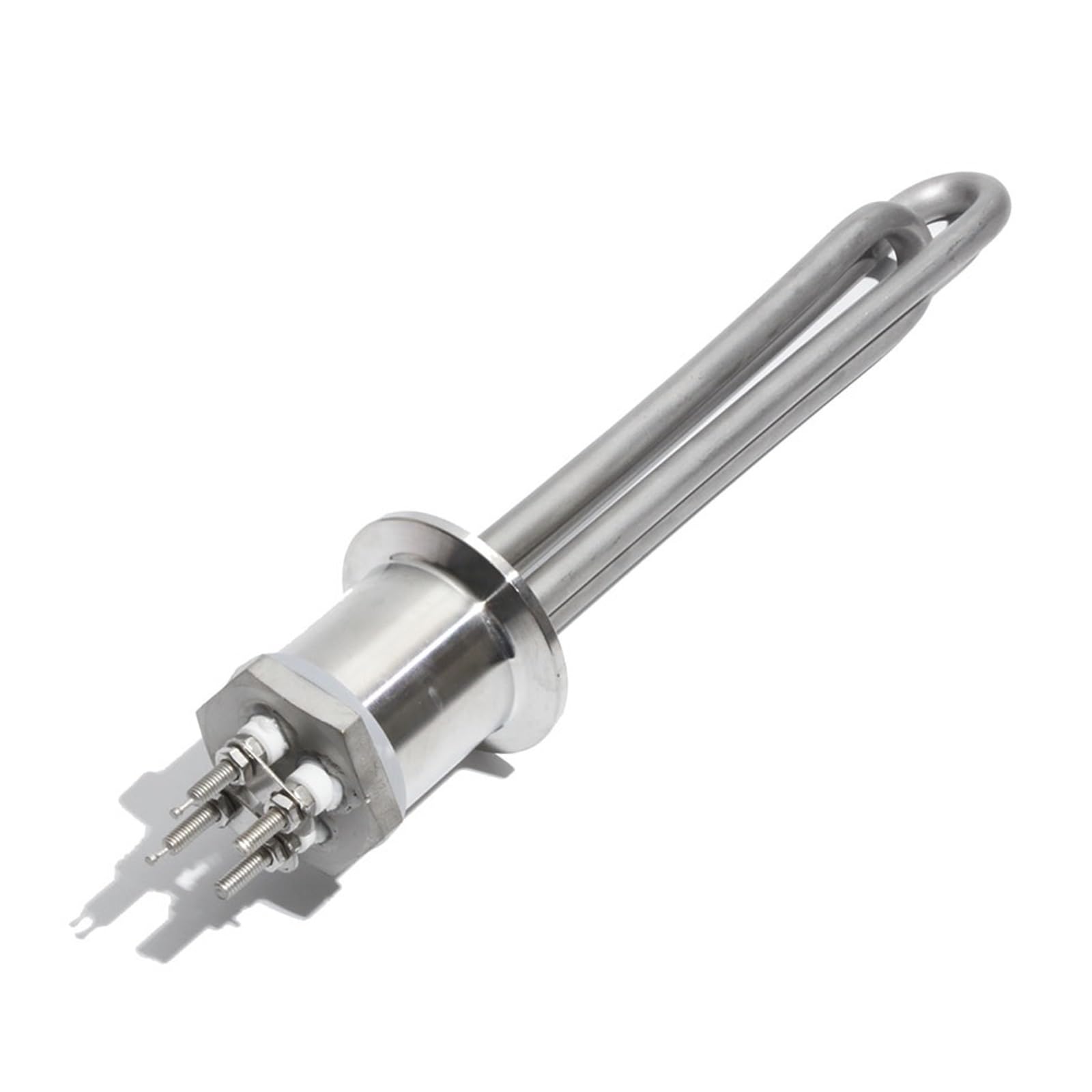 DN25 DC 12V/24V/48V 300W 600W Element Grzewczy Do Podgrzewacza Wody Słonecznej 1-calowe Grzejniki Rurowe Wszystkie Ze Stali Nierdzewnej 304 Szybkie Nagrzewanie(Heater adapter,DC 12V,300W L)