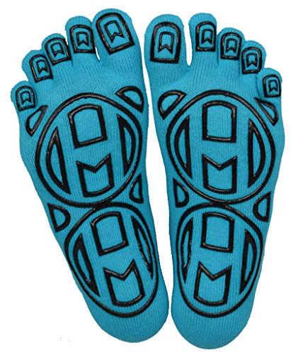 Image of Mato & Hash 5-Toe Exercise Barefoot Feel Yoga Socks With Full Grip