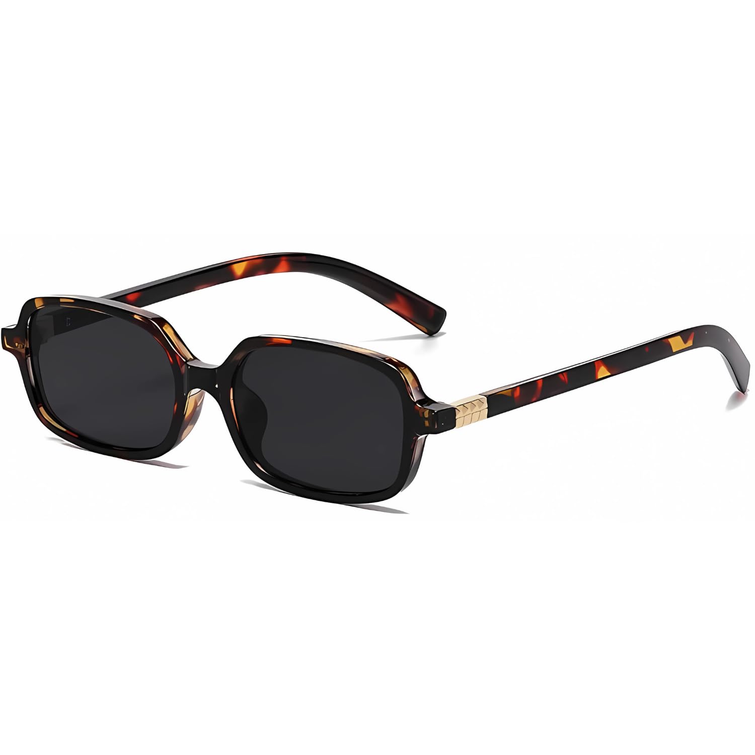 Rectangle Retro UV Protection Sunglasses for Men Women Stylish 90's Narrow Frame Zero Power Anti Blue Light Computer Screen Protected Glasses Anti Glare Unisex Designer Shades-image-20