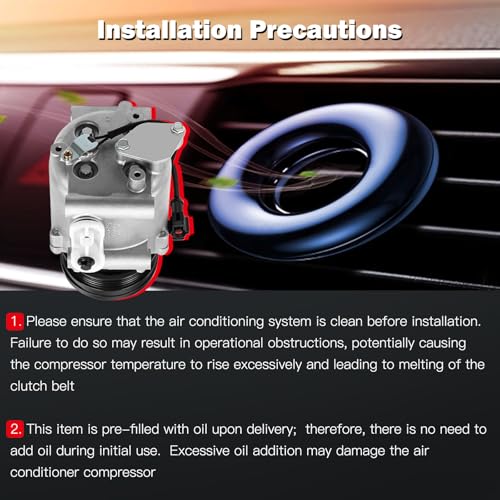 Image of Air Conditioning Compressor for Ford Freestyle Five Hundred 3.0L 2005-2007