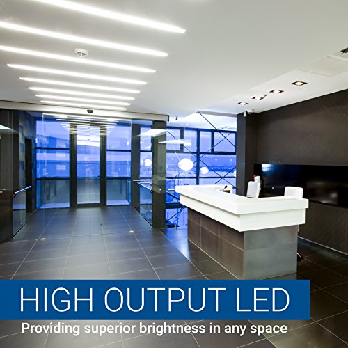 Hyperikon 4 Foot LED Tube, T8 T10 T12 40 Watt Replacement (18W), Single End Ballast Bypass, Clear Lens, UL, DLC, Daylight White, 4 Pack - Thumbnail 6