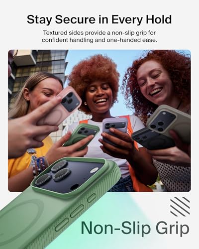 Image of Belkin iPhone 17 Pro Max Case | Slim, Anti-Yellowing, Anti-Scratch, 4M Drop Protection | 2 Years Warranty | Grip - Sage