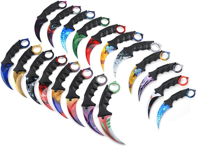Generisch Hochwertiges CSGO Jagdmesser CSGO Karambit Legal Messer Skin Übungsmesser