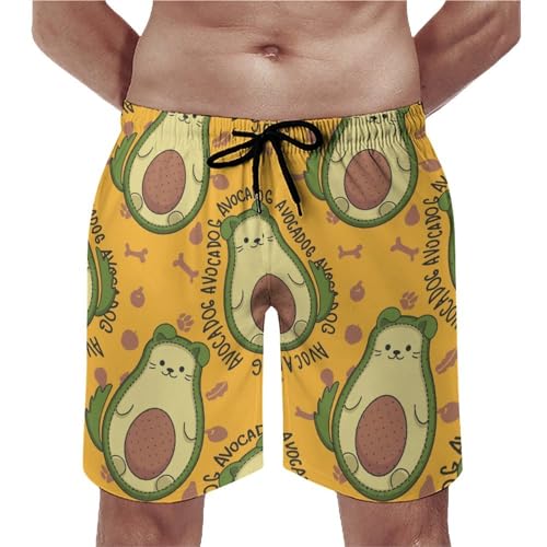 Shorts de bain homme avocat mignon maillot de bain séchage rapide taille S