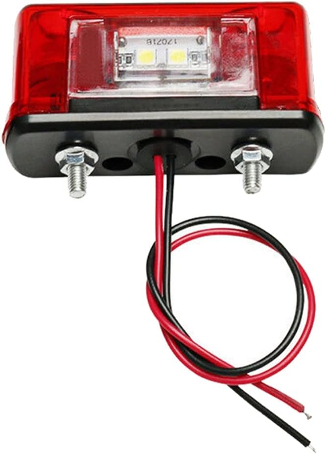 Universal Car License Number Plate Light Waterproof Lamp License Plate Car Truck Trailer Lorry Rear Tail Light 1Pc Car Rear Light Assemblies Rear Lights
