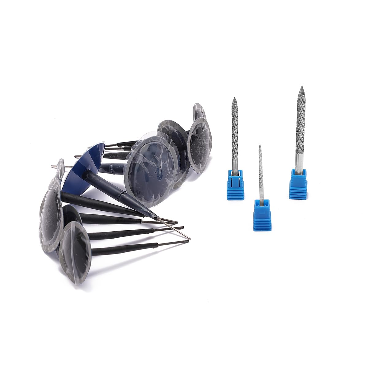 Kit di attrezzi per la riparazione dei pneumatici, include 24 tappi per pneumatici e 3 punte per alesatore per pneumatici