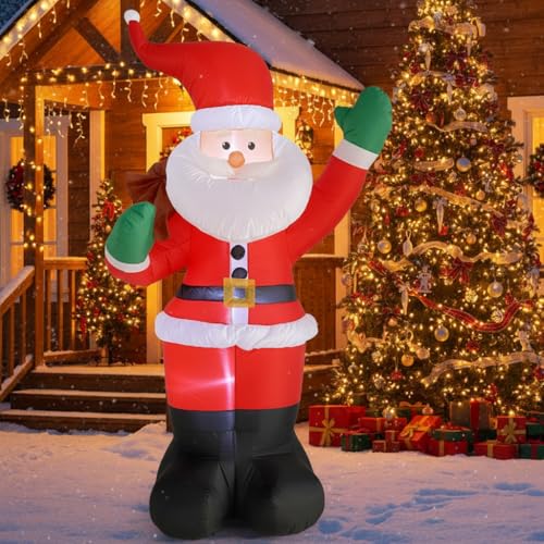 1.8 m Weihnachts Aufblasbarer Weihnachtsmann mit Geschenksack, Outdoor...