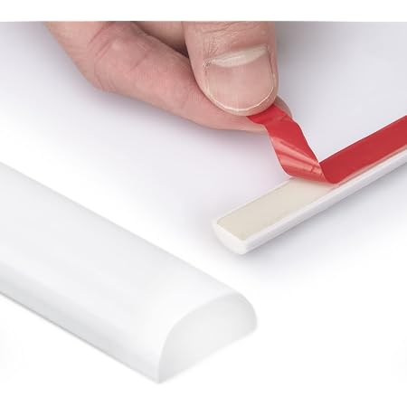 LONGKING 25 Ft Peel And Stick Wall Trim - Flexible Self-Adhesive PVC Molding For Edges, Backsplash, Borders (White)
