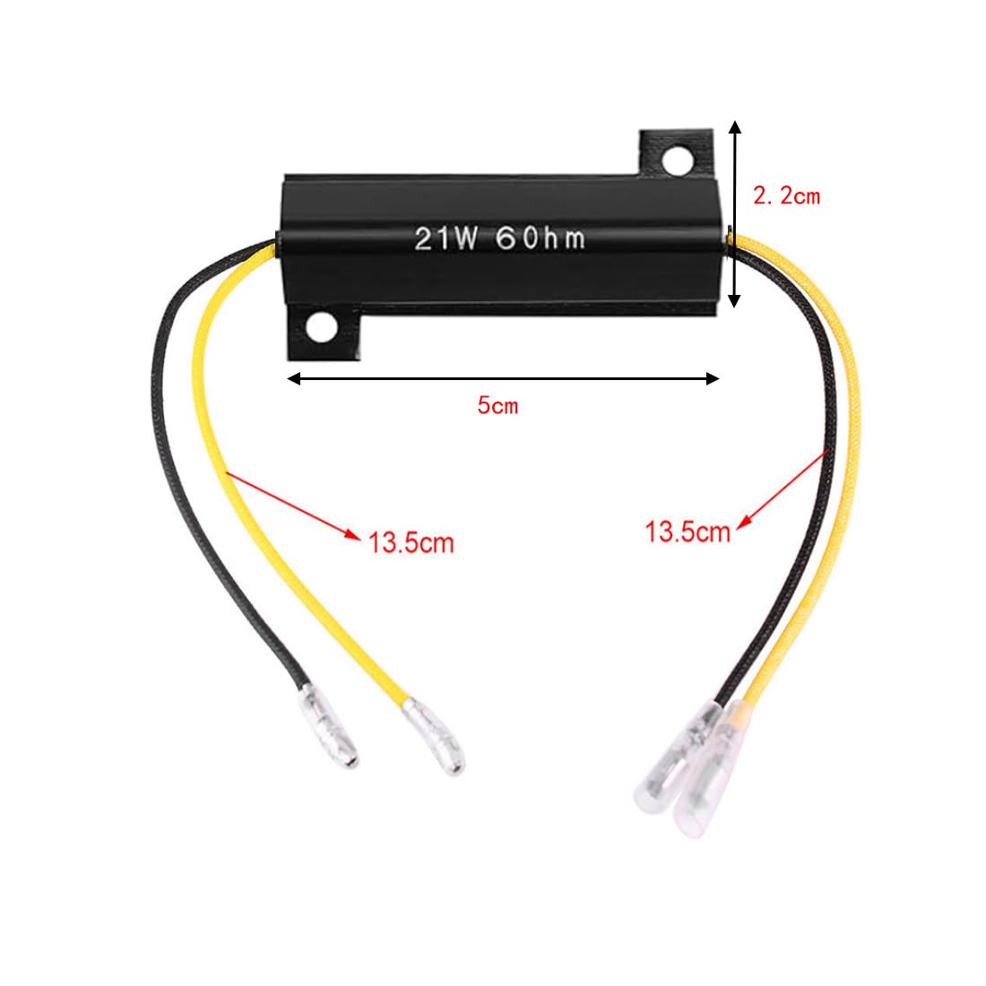Résistance De Charge LP B548 - 25W 6.8 Ohms Pour LED/SMD, évite Les Clignotements Rapides Sur Véhicules 12V (lot De 2 Pièces)