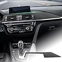 FDAIUN für BMW 3er F30 F31 2011-2019 F32 F33 2013-2019 F34 F36 Alcantarn Auto Mittelkonsole Armaturenbrett Abdeckung Aufkleber Dekoration Verkleidung Innenzubehör Zubehör Schwarz