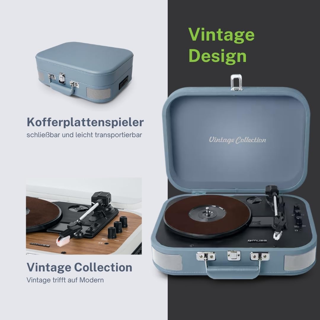 MUSE Platine Vinyle USB MT-201BVB