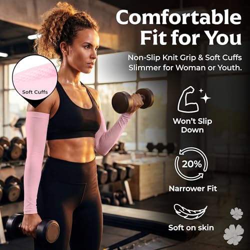 Image of SportsTrail Cooling Arm Sleeves for Men & Women - Breathable, UV Sun Protection, Sports Arm Sleeves for Women, Men & Youth